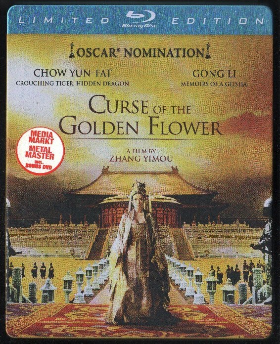 Curse of the Golden Flower, 2-disc, MEDIAMARKT STEELBOOK. BR, Cd's en Dvd's, Gebruikt, Vanaf 16 jaar, Nederlands, Film