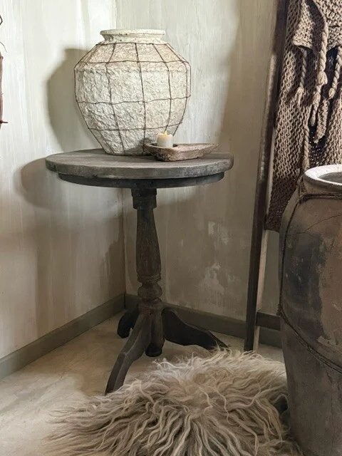 Wijntafel old barn 60 cm nieuw, Bergen op zoom, Rond, Ophalen of Verzenden, 75 cm of meer