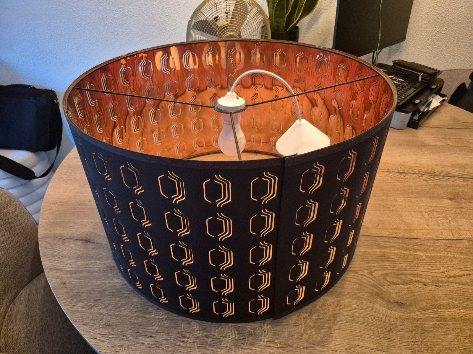 Lampenkap NYMOvan IKEA koperkleurige binnenkant, Ophalen, Bruin, Modern, Sfeervol, Rond