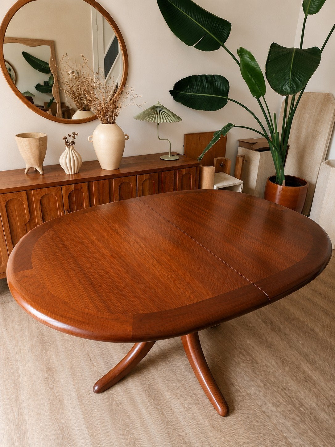Vintage Eettafel Kondor Möbel, Ophalen, Ovaal, 200 cm of meer, 100 tot 150 cm