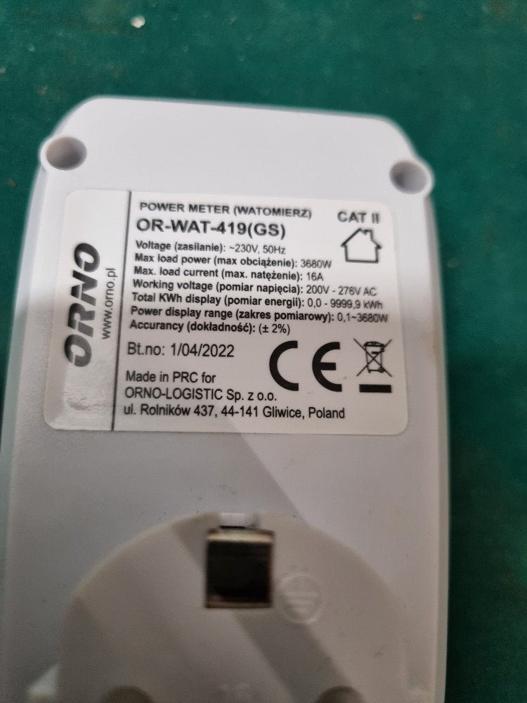energiemeter orno wat 419, Ophalen of Verzenden, 'T Olde Gre-j, Info@toldegrej.nl, Endepoelstraat 20f Didam