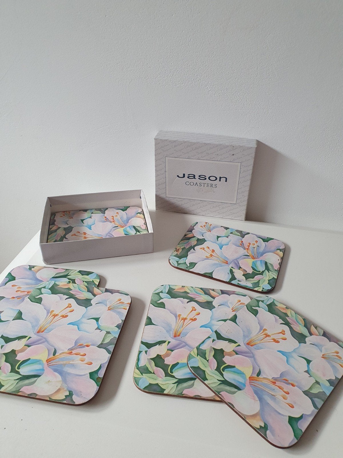 Vintage Jason 6 costers., Ophalen of Verzenden