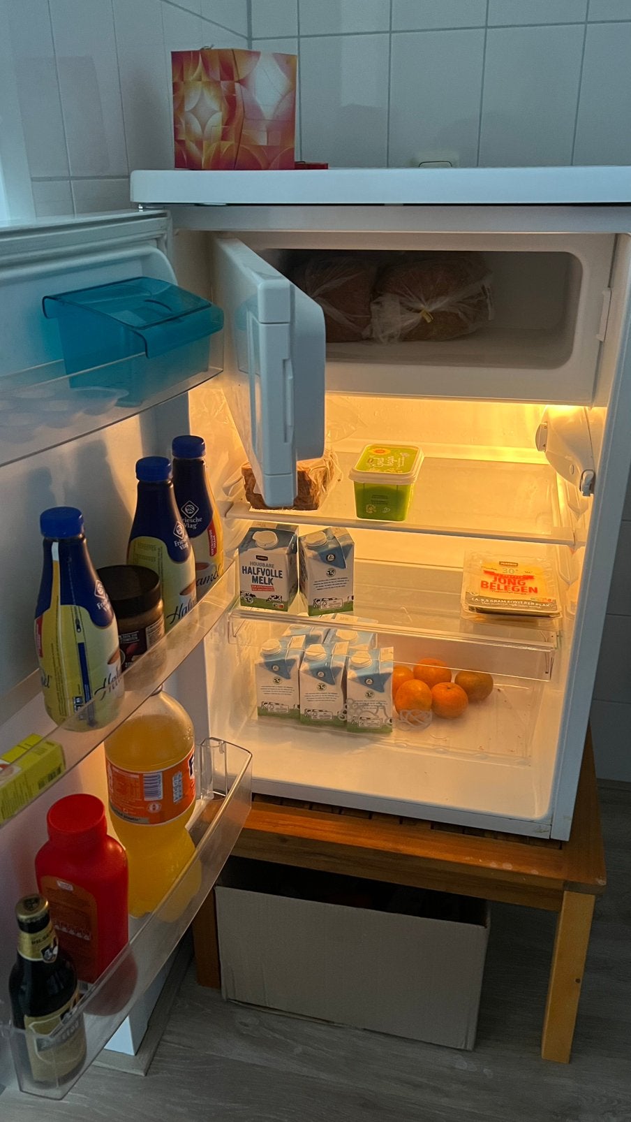 Zanussi koelkast met klein vriesvak, Gebruikt, Minder dan 75 liter, 45 tot 60 cm, Met vriesvak