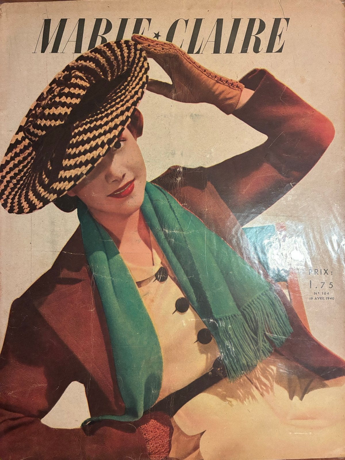 Vintage Franse Mode Tijdschriften - Jaren '40 Collectie, Ophalen of Verzenden, Gelezen, Damesbladen