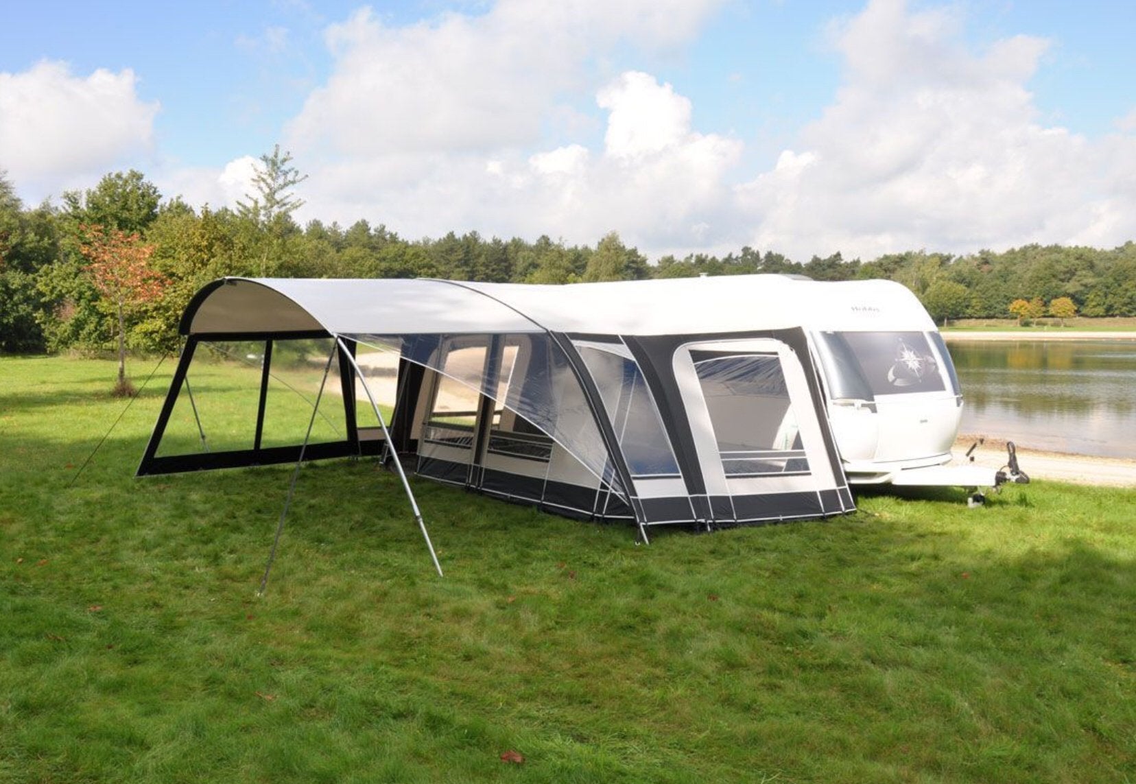 Unico Genua dakluifel mt 12 met zijwand, Caravans en Kamperen, Tenten, Ophalen, Zo goed als nieuw