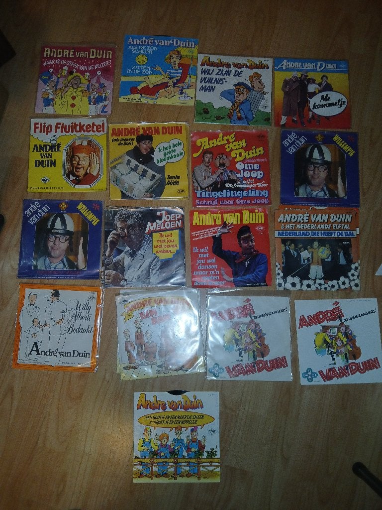 15 singles van ANDRE VAN DUIN, Gebruikt, 7 inch, Ophalen of Verzenden, Overige typen