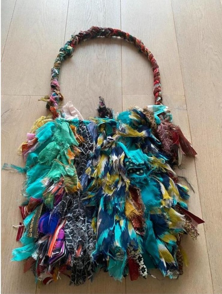 Boho hippie ibiza tas nieuwstaat, Ophalen of Verzenden, Zo goed als nieuw, Blauw