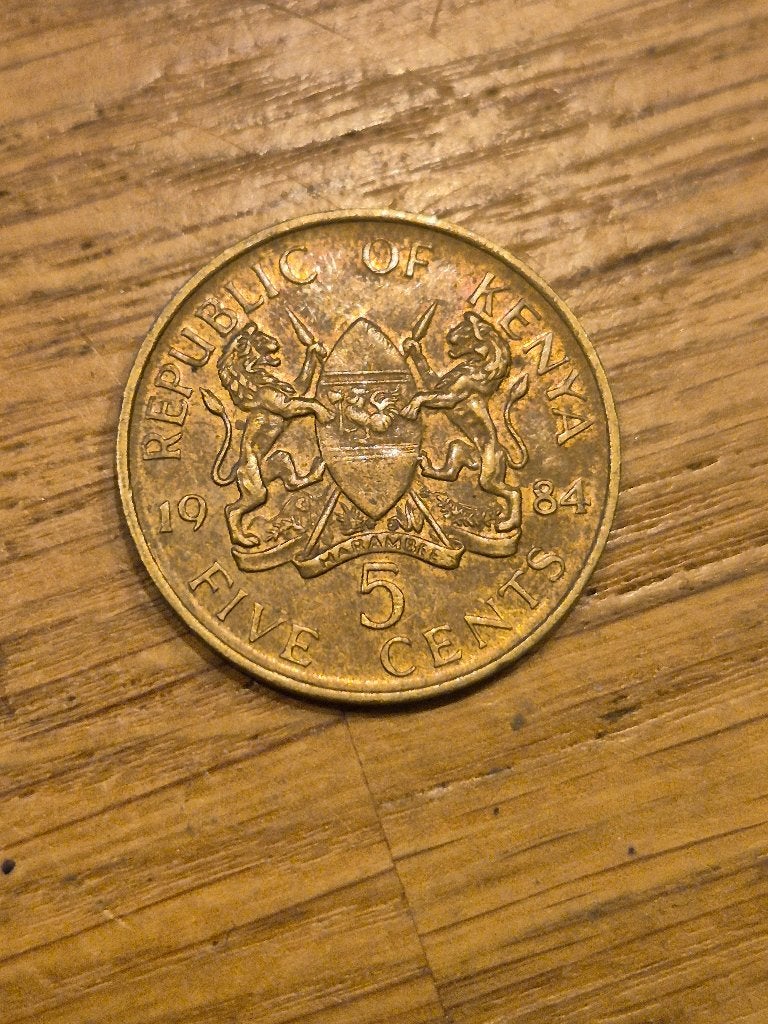 Kenia - 5 Cents 1984, Verzenden, Overige landen, Losse munt