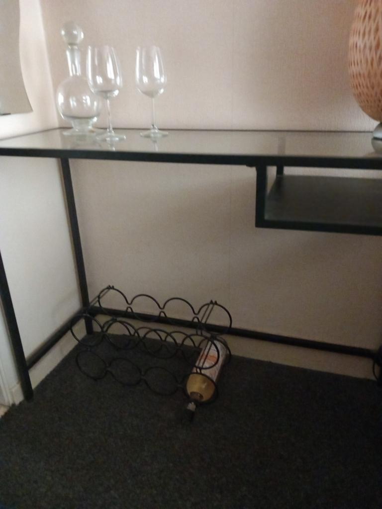 Sidetable, Ophalen, Gebruikt, Glas, 75 cm of meer