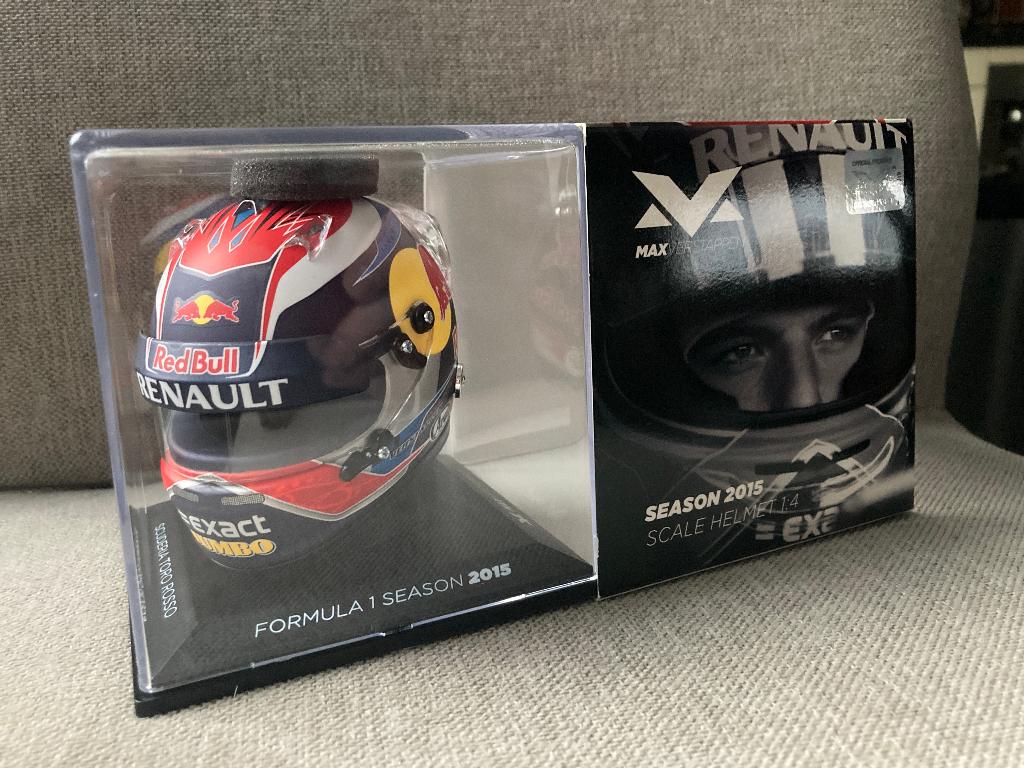 ✅ Max Verstappen 1:4 helm 2015 Seizoenshelm Toro Rosso STR10, Verzamelen, Automerken, Motoren en Formule 1, Ophalen of Verzenden
