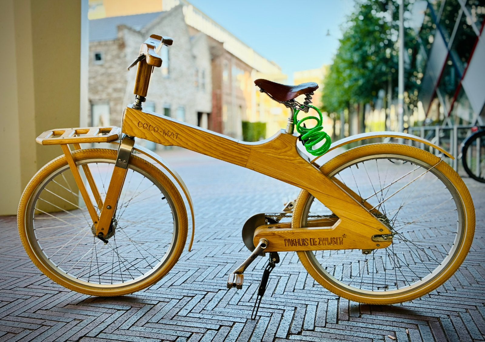 Coco-mat bike, unieke unisex handgemaakte houten fiets, Versnellingen, Zo goed als nieuw, 53 tot 57 cm, Ophalen