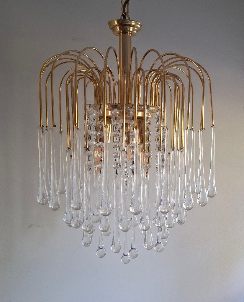 vintage hanglamp  teardrup murano glas, Huis en Inrichting, Ophalen, Gebruikt, Glas