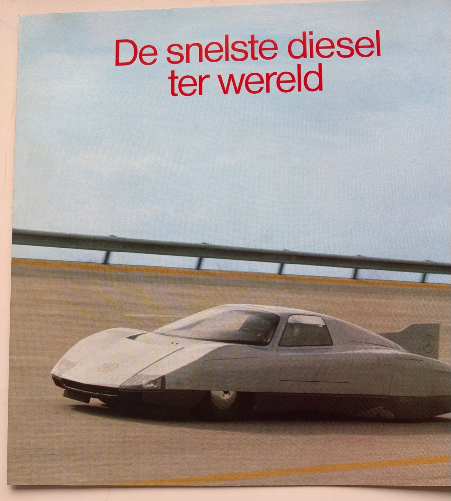 Mercedes-Benz C111 folder uit 1979 - 8 pagina's, Ophalen of Verzenden, Gelezen, Mercedes