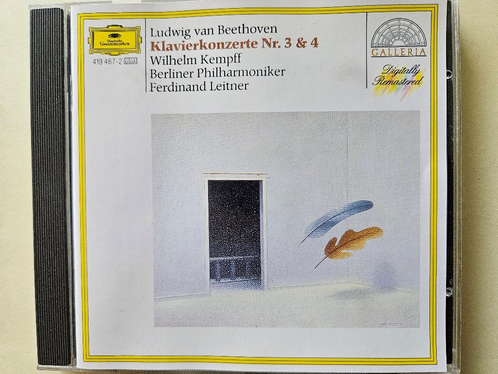 Beethoven - Piano concert 3+4 - Berliner Phil Kempff Leitner, Ophalen of Verzenden, Zo goed als nieuw, Classicisme, Orkest of Ballet