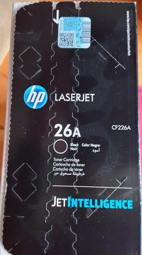 toner (zwart) cartridge 26A voor HP laserprinter, Ophalen of Verzenden, Nieuw, Cartridge, HP (ORIGINEEL)