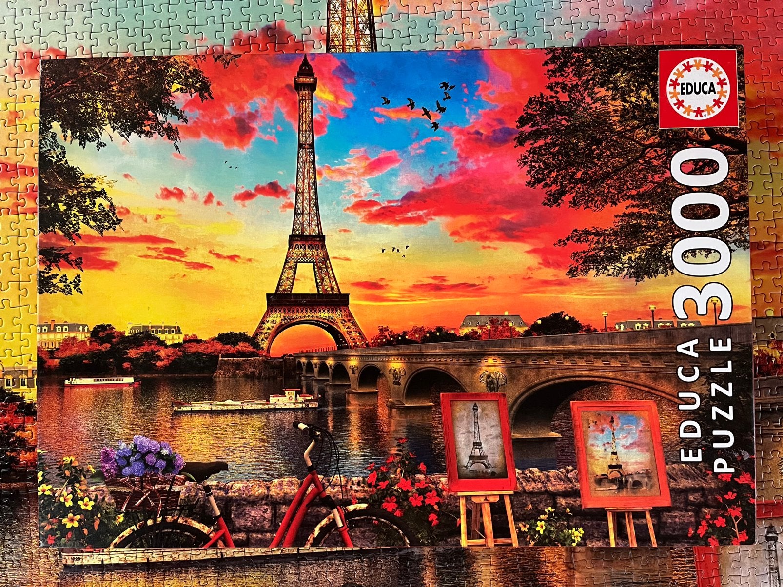 Puzzel Parijs 3000 stukjes, compleet, Ophalen of Verzenden, Meer dan 1500 stukjes, Zo goed als nieuw, Legpuzzel