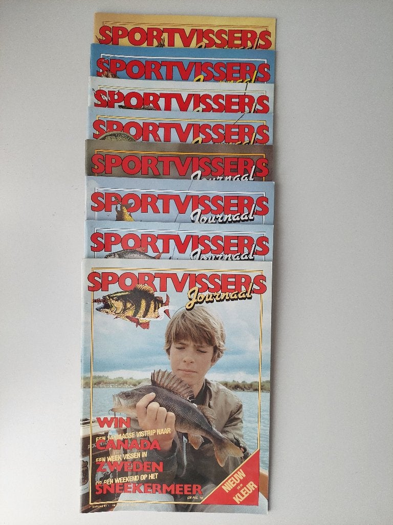 Diverse oudere hengelsportbladen, totaal 84 exemplaren., Ophalen of Verzenden, Zo goed als nieuw, Overige typen