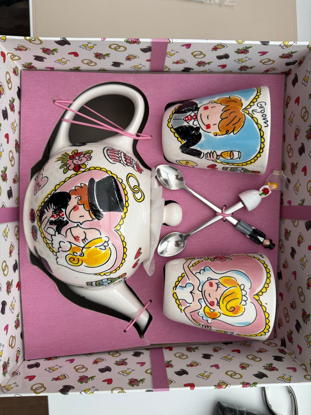 Blond Amsterdam Bruiloft Servies Set - Compleet en Nieuw, Keramiek, Ophalen of Verzenden, Zo goed als nieuw, Blond Amsterdam