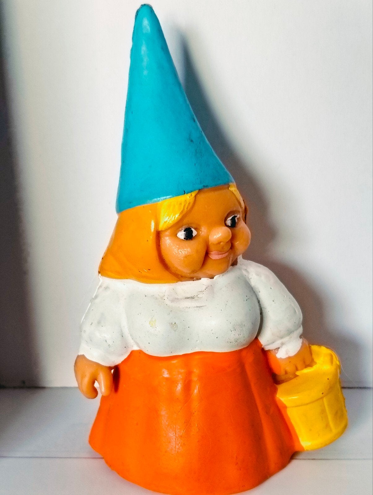 Vintage David de kabouter figuurtje Lisa met mand, Verzamelen, Ophalen of Verzenden, Gebruikt