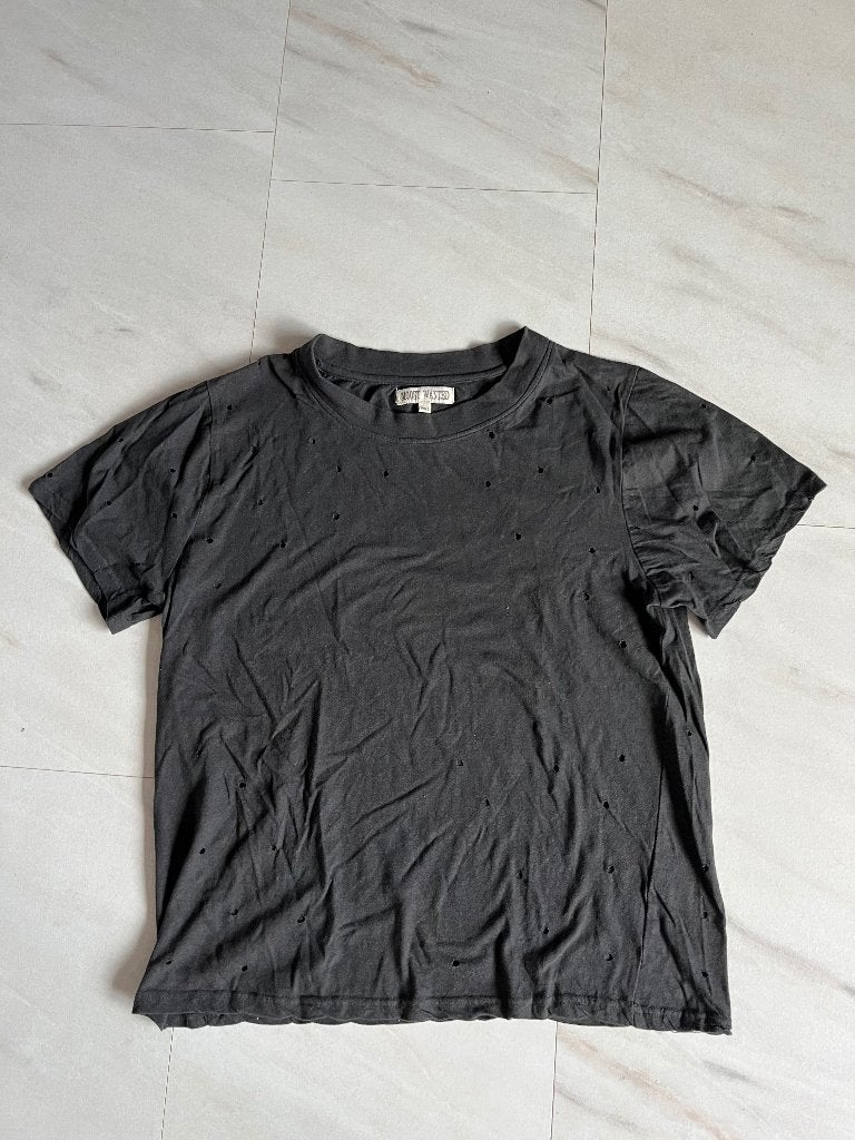 Moost Wanted gaten shirt maat m/l, Maat 38/40 (M), Zwart, Ophalen of Verzenden, Korte mouw