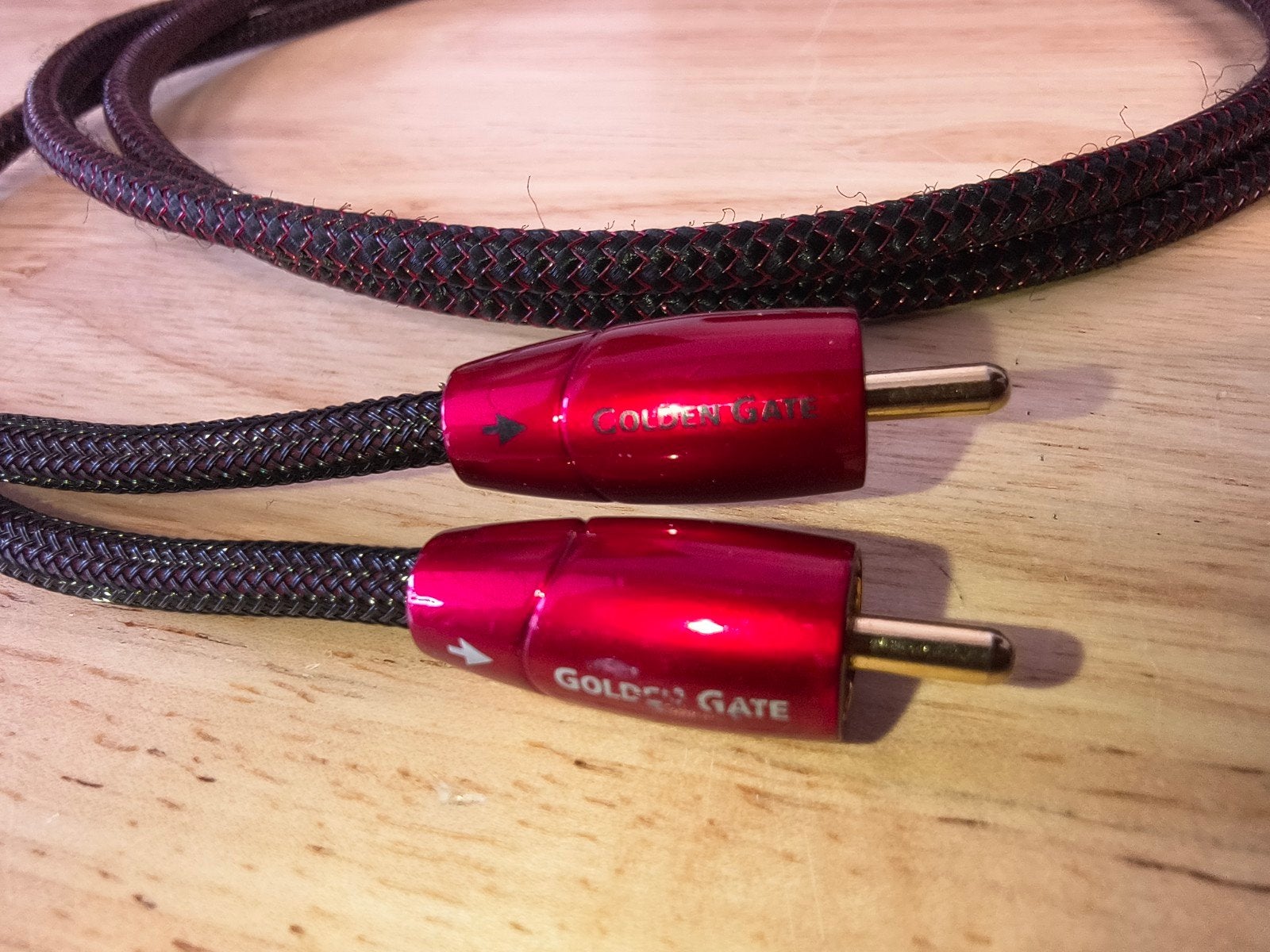 AudioQuest Golden Gate RCA Interlink-kabel, Ophalen of Verzenden, Zo goed als nieuw, Minder dan 2 meter, Interlink-kabel