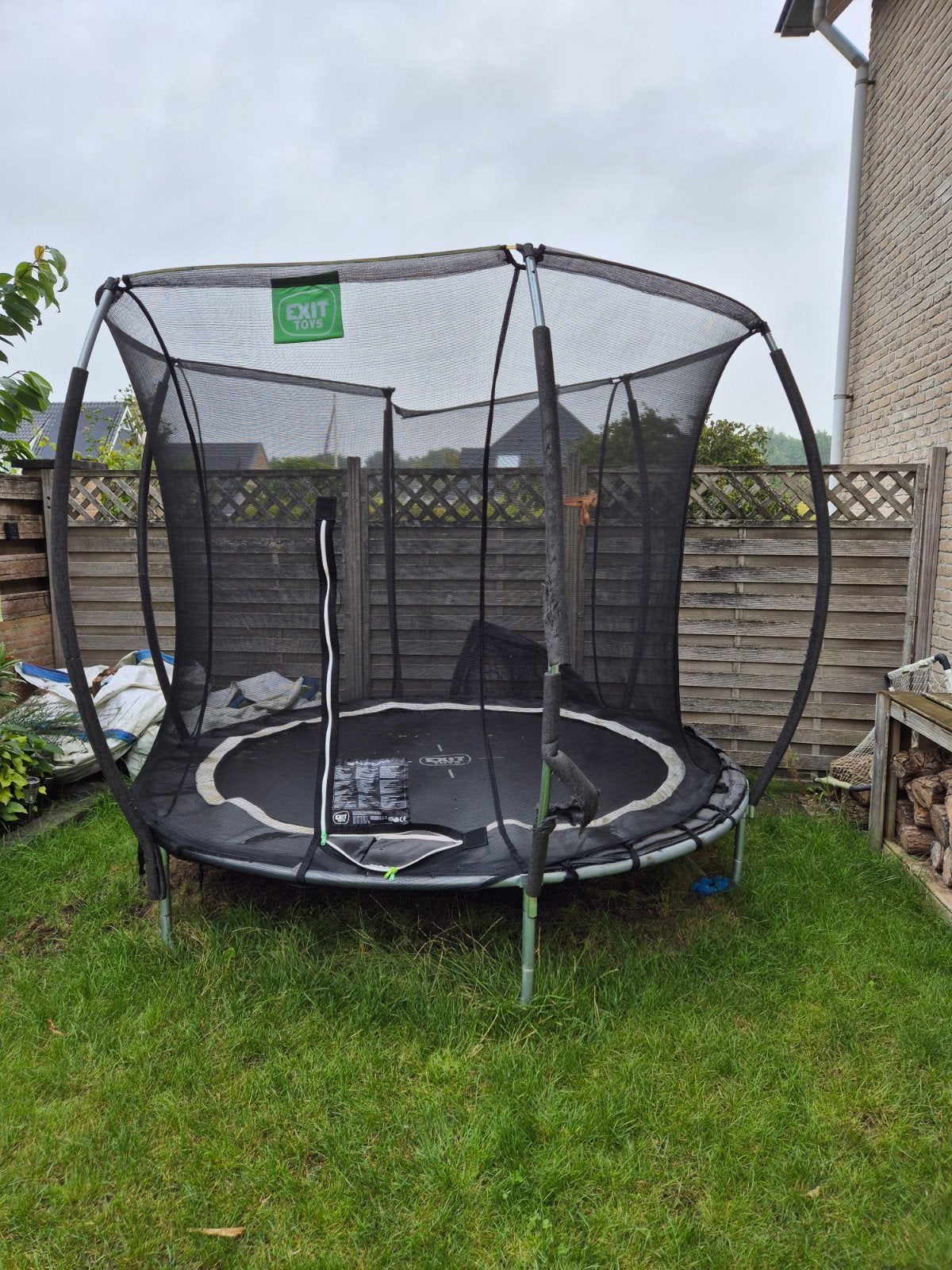 Trampoline 2.40 m met veiligheidsnet, Ophalen