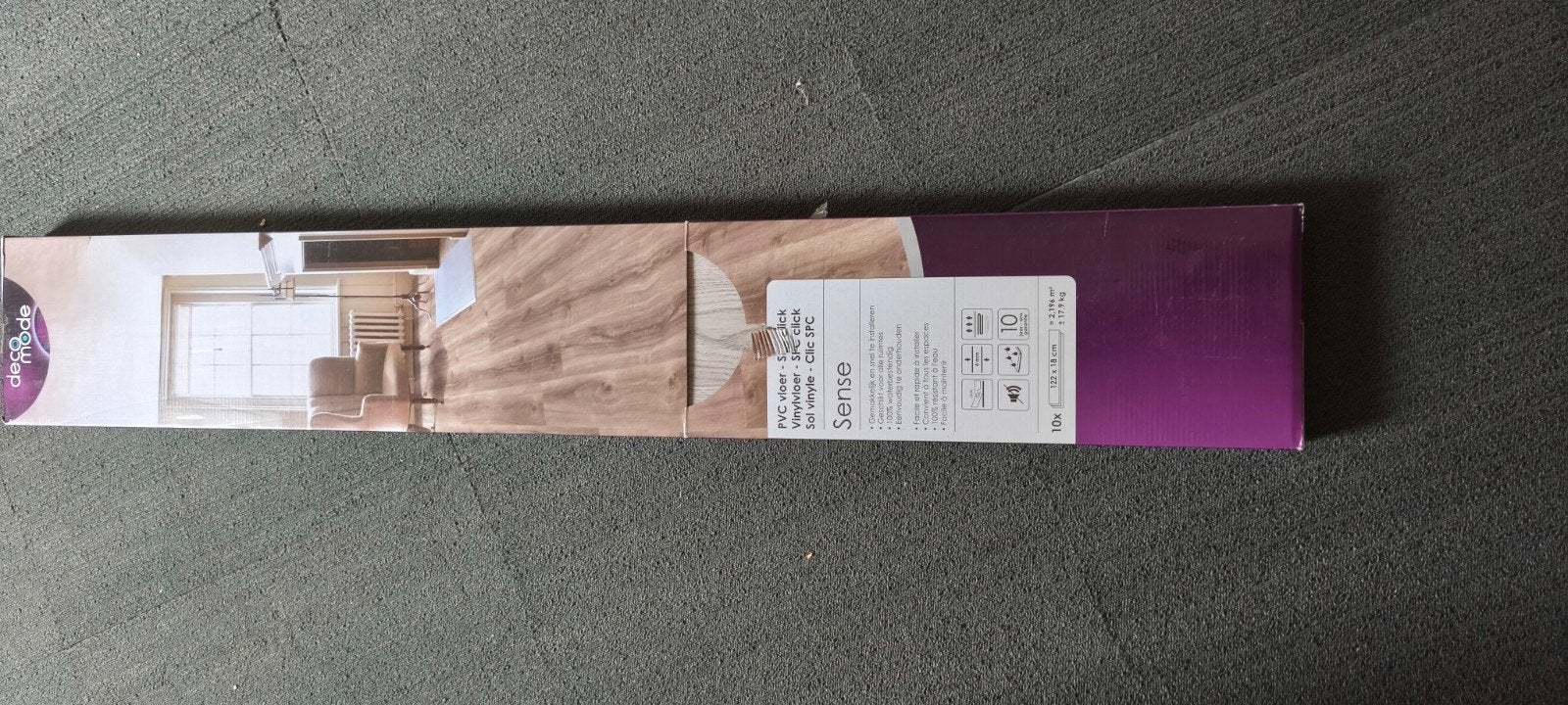 Sense PVC Klik PVC Vloer - 4,2 m² - Elegant Oak, Ophalen, Nieuw, 75 m² of meer, Overige typen