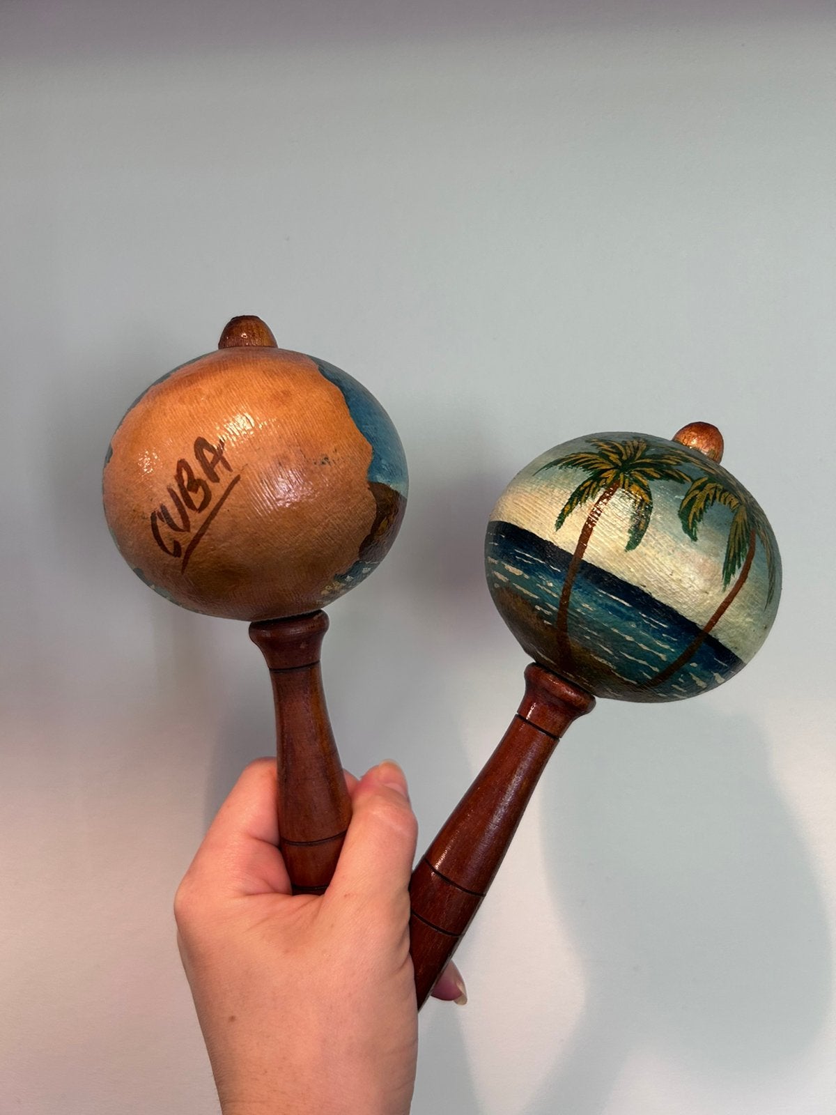handgemaakte maracas - Breng het ritme van Cuba in huis!, Antiek en Kunst, Ophalen of Verzenden