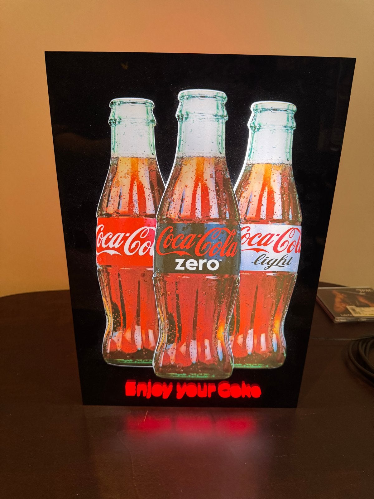 Coca-Cola Lichtbak - Enjoy your Coke, Ophalen of Verzenden, Zo goed als nieuw, Lichtbak of (neon) lamp