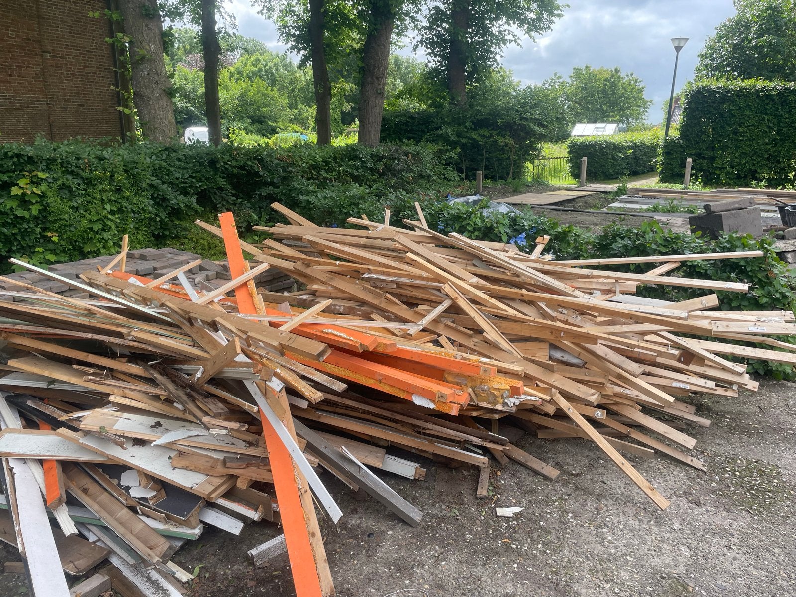 Diverse partij gebruikt hout voor diverse projecten, Doe-het-zelf en Verbouw, Hout en Planken, Ophalen, Gebruikt, Minder dan 25 mm