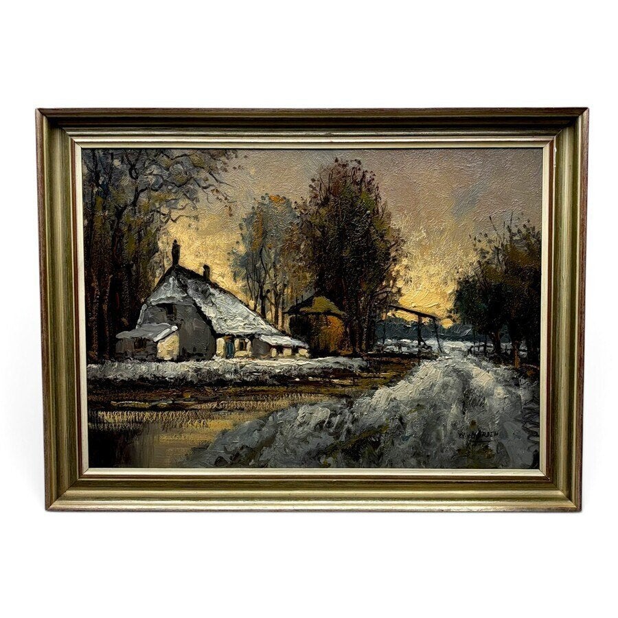 W. van Norden (20e eeuw) - Winterlandschap