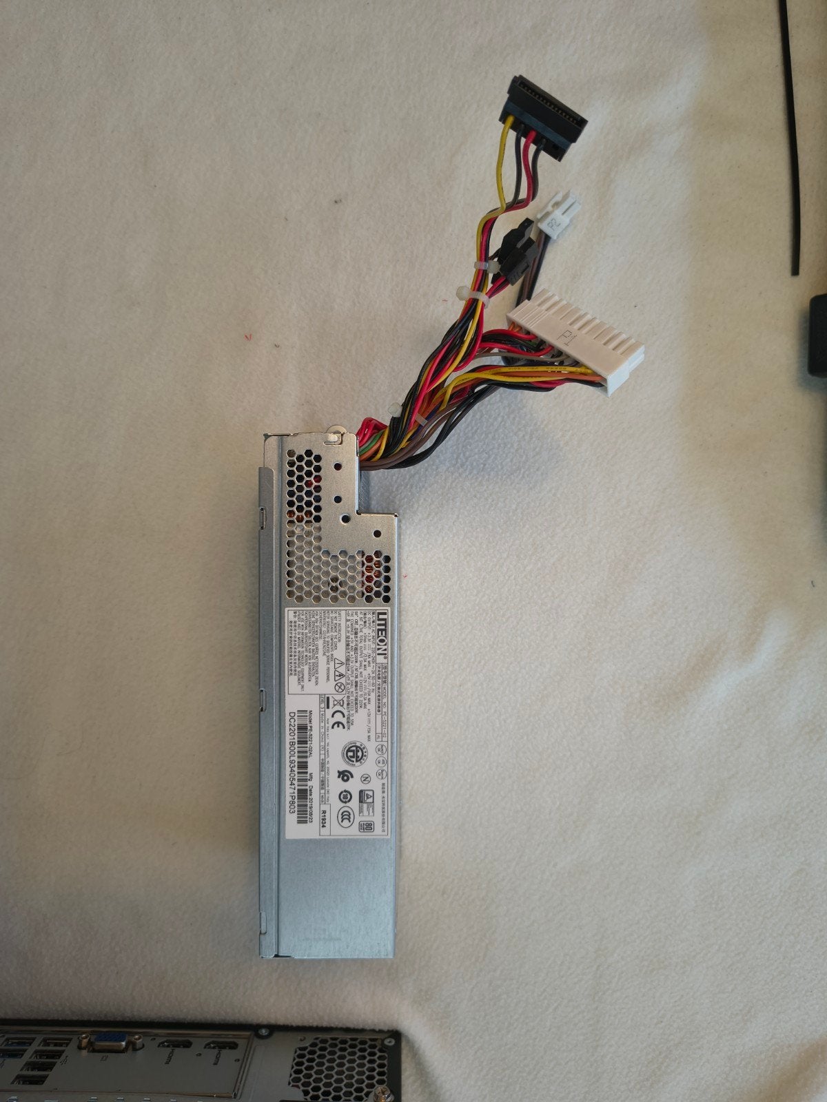 PC voeding Liteon voor smalle Acer desktop, Computers en Software, Ophalen of Verzenden