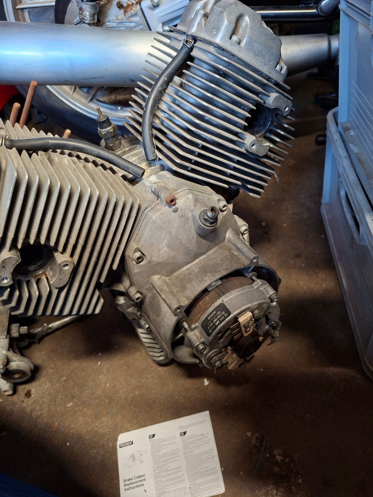 moto guzzi v35 motorblok (gebruikt), Ophalen, Gebruikt