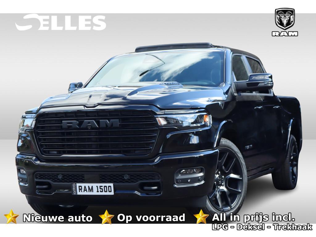 Dodge Ram 1500 2025 3.0L HURRICANE LARAMIE Night Premium | B, Auto's, Automaat, Met garantie (alle), Zwart, Bedrijf
