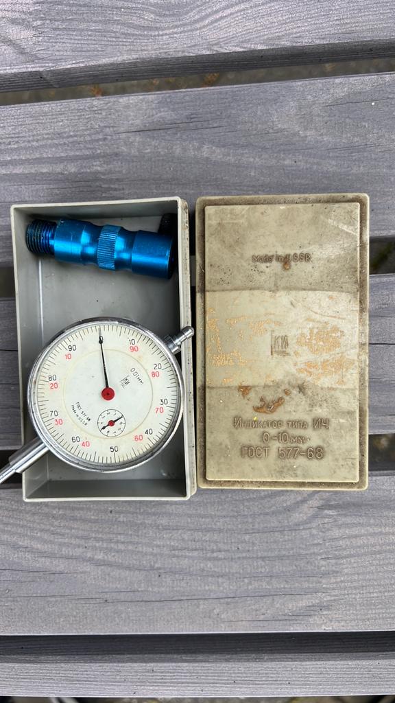 Vintage Sovjet Meetklok 0-10mm (0.01mm) - USSR, Antiek en Kunst, Antiek | Gereedschap en Instrumenten, Ophalen of Verzenden