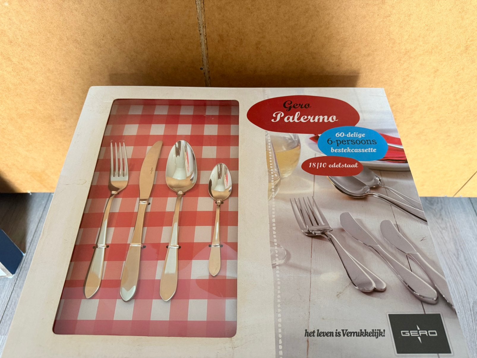 Nieuw 6-persoons bestekset 60-delig, Ophalen, Nieuw, Rvs of Chroom, Bestekset