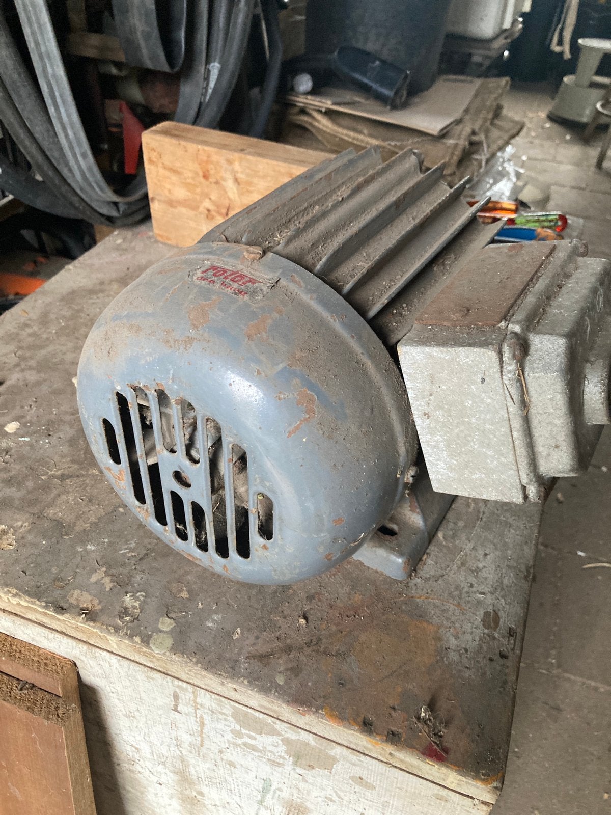 Elektromotor 1,1 KW 1400 toeren zowel 230 als 400 Volt, Ophalen, Gebruikt, Elektromotor, 1400 tot 1800 rpm