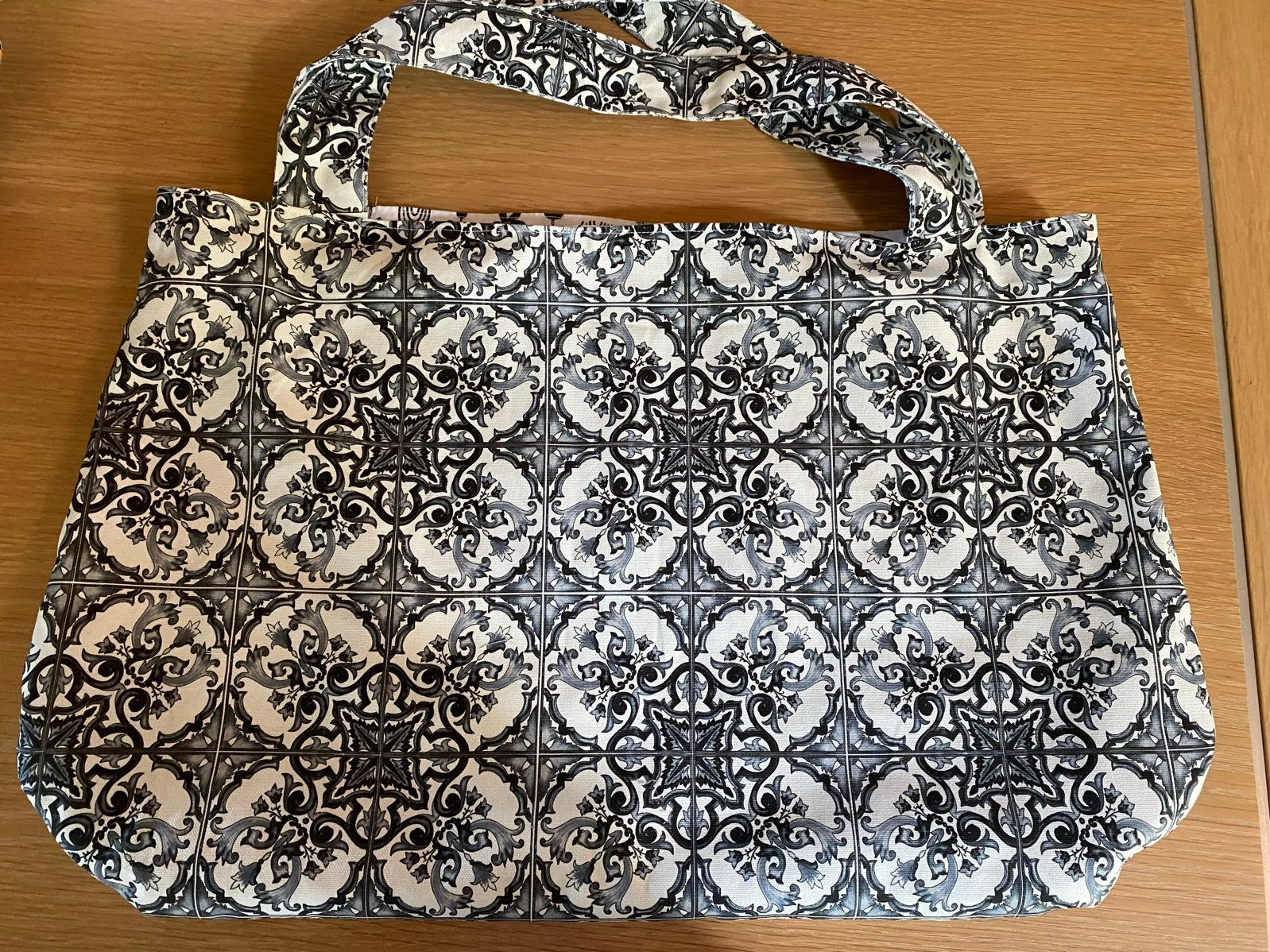 Omkeerbare Shopper Tas met Unieke Prints, Ophalen of Verzenden, Nieuw, Zwart, Shopper