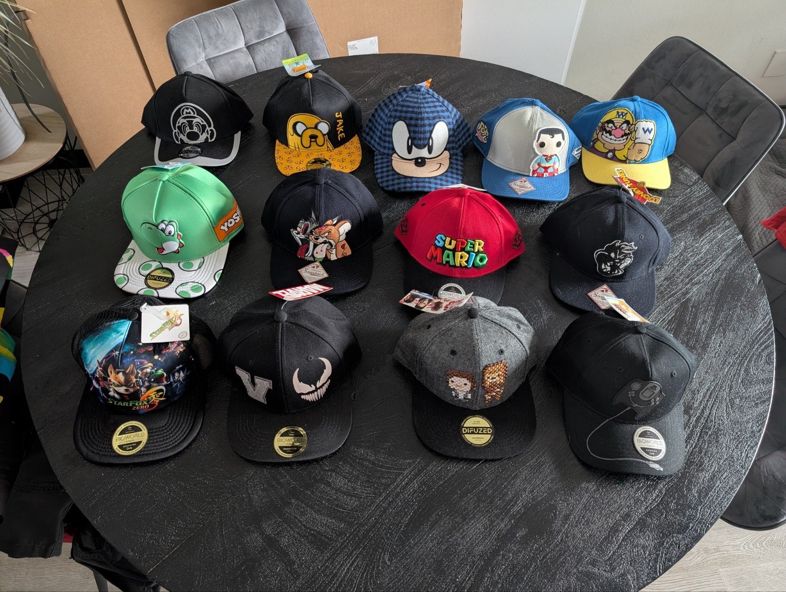 Diverse caps: Marvel, Mario, Sonic, Yoshi en meer!, Verzenden, Nieuw, Pet, Diverse