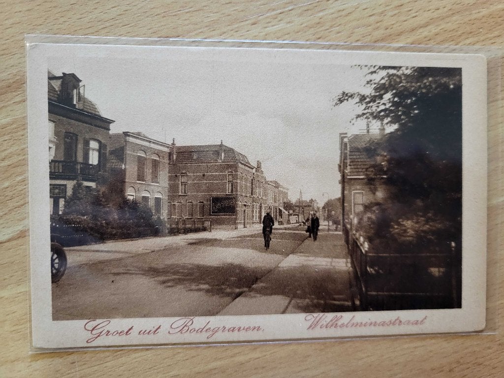 ansicht BODEGRAVEN Wilhelminastraat, Verzamelen, Ansichtkaarten | Nederland, Ophalen of Verzenden, Voor 1920, Zuid-Holland