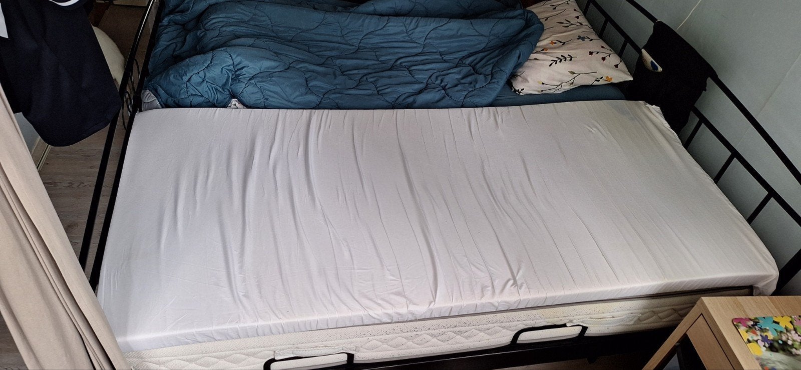 Topper 90x200 foam middel hard, Ophalen, Zo goed als nieuw, Eenpersoons, 90 cm