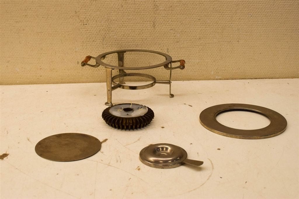 vintage theelicht 45734, Gebruikt, Ophalen of Verzenden, Bord(en), Overige stijlen