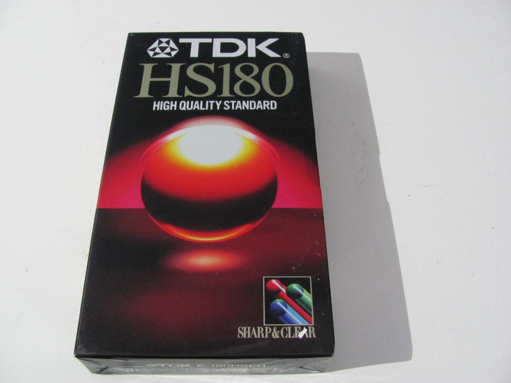 TDK hs180 high quality standard videocassette, Ophalen of Verzenden, Nieuw, Videoband