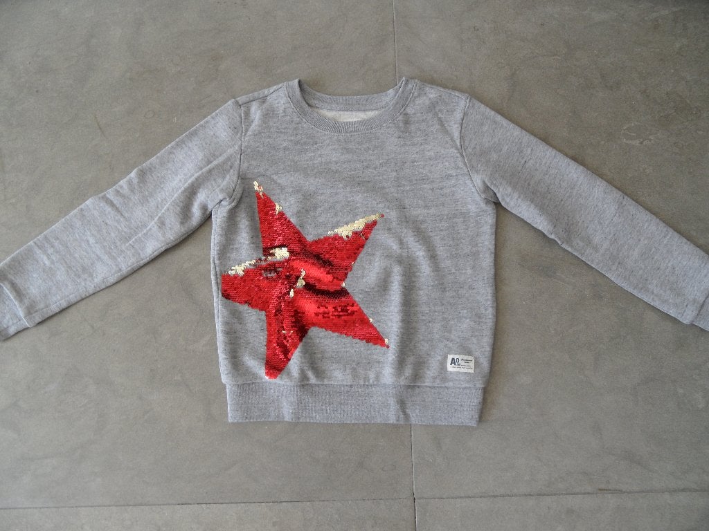 Trui met ster van American Outfitters, maat 140 meisje, ZGAN, Kinderen en Baby's, Trui of Vest, Ophalen of Verzenden, Zo goed als nieuw