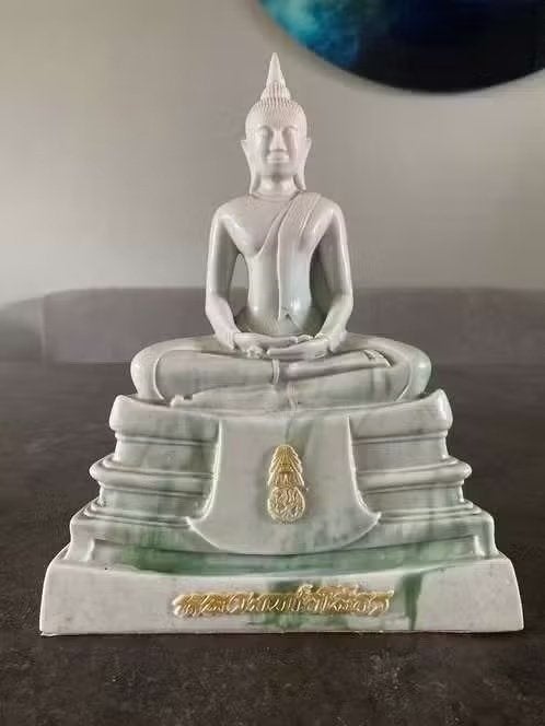 Luang Phor Sothon tempelbeeld – marmerlook – 23,5 cm, Ophalen of Verzenden, Zo goed als nieuw, Nvt, 24 cm