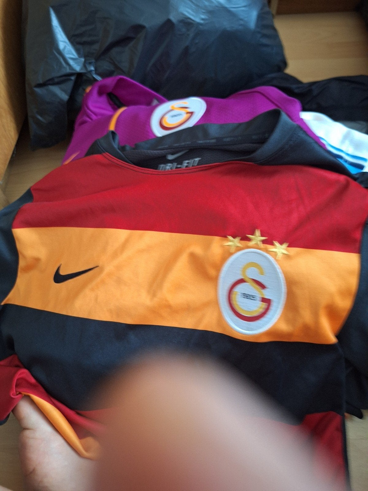 galatasaray en Adidas sportshirt, Ophalen, Gedragen, Meerkleurig, Maat 48/50 (M)