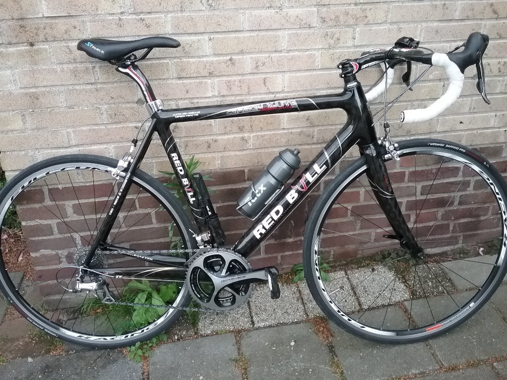 RED BULL CARBON X-LITE COMPLEET DURA-ACE NIEUWSTAAT, 28 inch, Carbon, Velgrem, Zo goed als nieuw