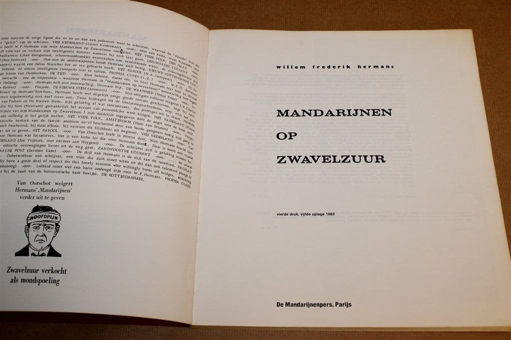 Mandarijnen op Zwavelzuur — W.F. Hermans 1983, Ophalen of Verzenden, Gelezen