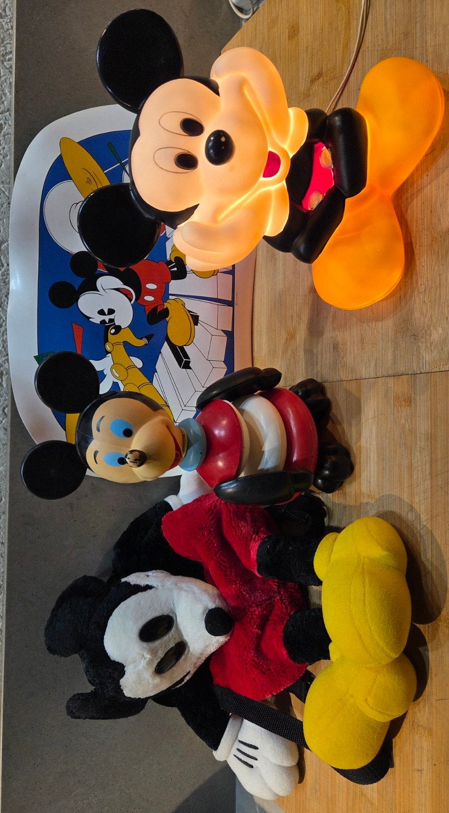 Vintage Disney verzameling Mickey Mouse, Verzamelen, Ophalen, Mickey Mouse, Gebruikt