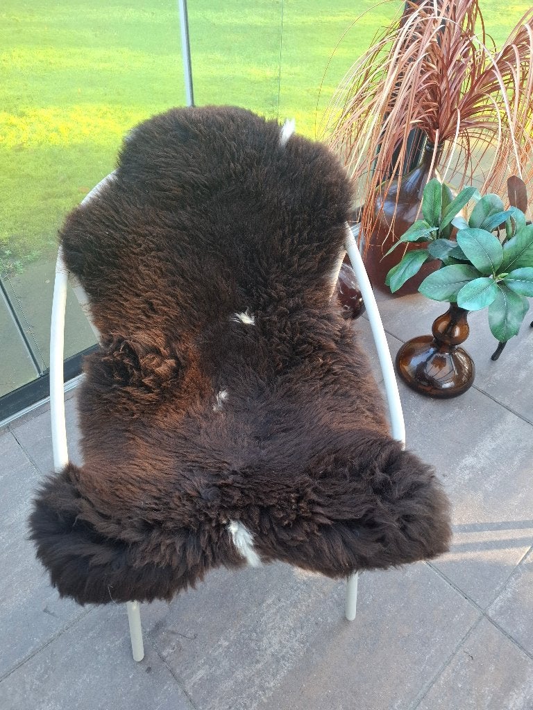 Bruine schapenvacht, 100 tot 150 cm, Bruin, Nieuw, Overige vormen